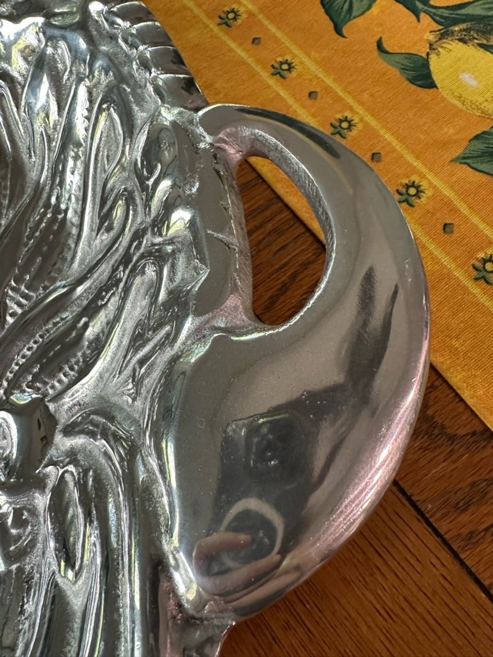 Gloria’s Large Aluminum Serving Bowl with Card NWOT - Picture 5 of 11